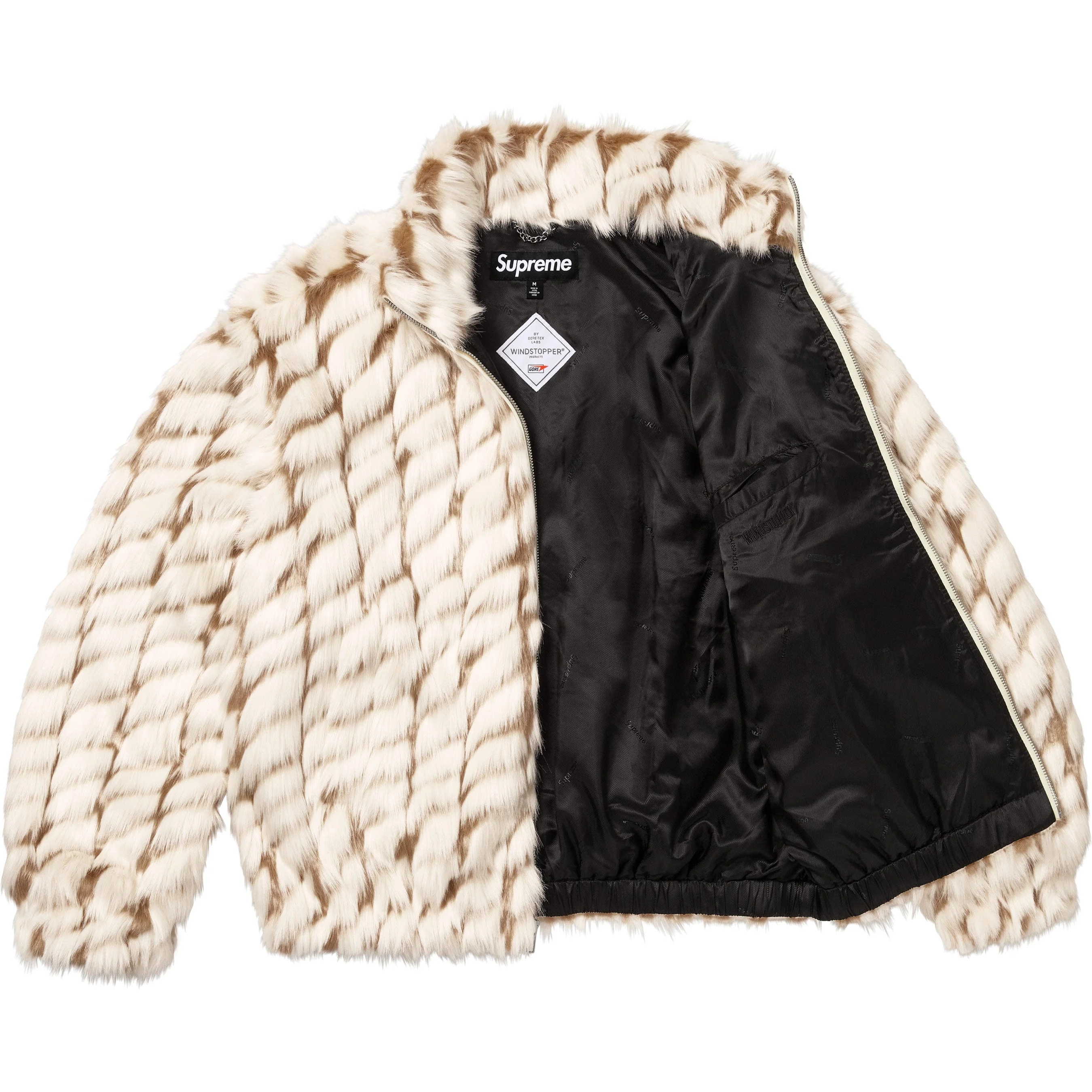 2-Tone WINDSTOPPER® Faux Fur Jacket view 4